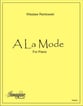 A La Mode piano sheet music cover